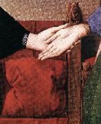 EYCK, Jan van Portrait of Giovanni Arnolfini and his Wife (detail) sdfs Spain oil painting artist